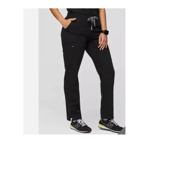 Figs Women Black Nurse Work Scrubs Uniform Pants Size M/P - Picture 1 of 12